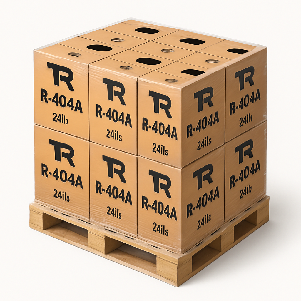 Reclaimed R-404A Refrigerant — Bulk pallet