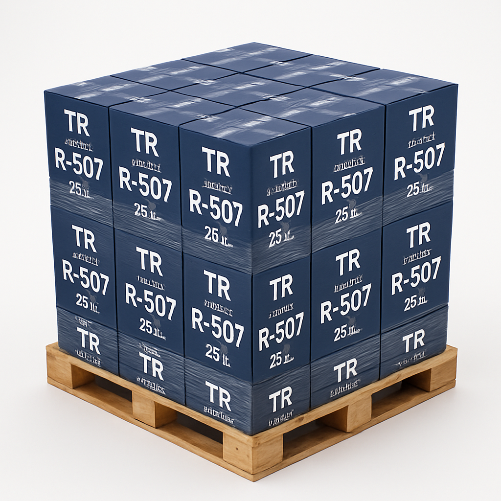 Reclaimed R-507 Refrigerant — Bulk pallet